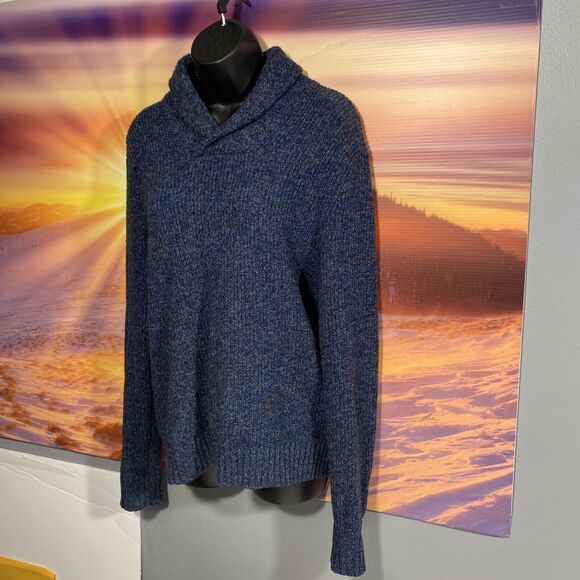American Eagle Men's‎ wool blend sweater s/p pullover athletic fit blue - Picture 1 of 4